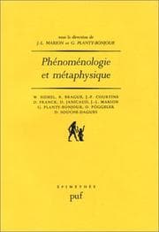 Tapa de Phénoménologie et métaphysique