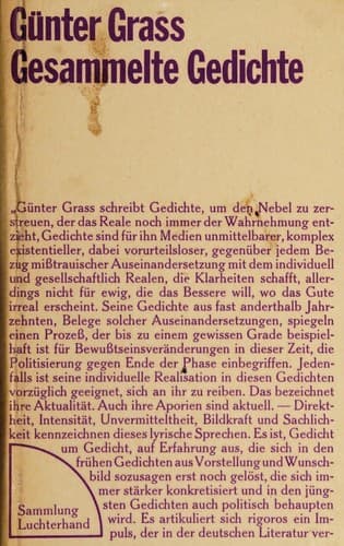 Tapa de Gesammelte Gedichte