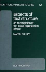 Tapa de Aspects of text structure