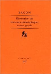 Tapa de RÃ©cusation des doctrines philosophiques : Et autres opuscules (Ancien prix Ã©diteur : 26.00 Â - Economisez 50 %)