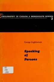 Tapa de Speaking of persons