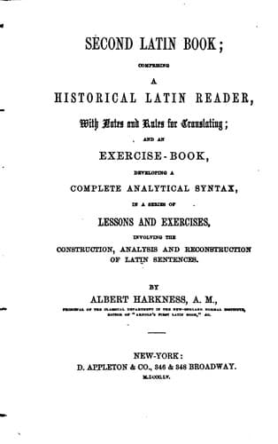 Tapa de Second Latin book