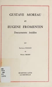Tapa de Gustave Moreau et Eugène Fromentin