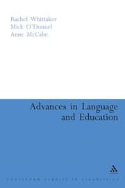 Tapa de Advances in language and education