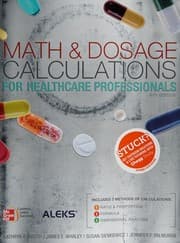 Tapa de Math & dosage calculations for healthcare professionals