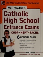 Tapa de Mcgraw-Hill's catholic high school entrance exams