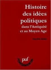Tapa de Histoire des idées politiques dans l'Antiquité et au Moyen Age
