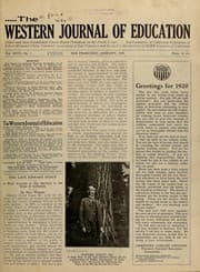 Tapa de The Western journal of education