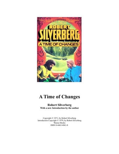 Tapa de A Time Of Changes