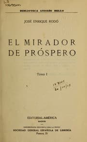 Tapa de El mirador de Próspero