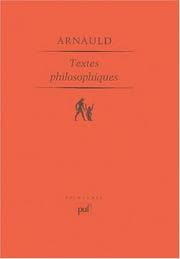 Tapa de Antoine Arnaud, Textes philosophiques