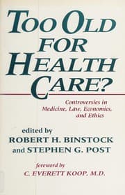 Tapa de Too old for health care?