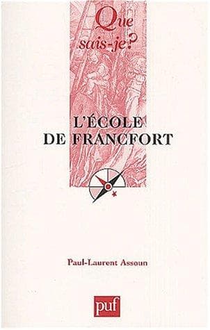 Tapa de L'Ecole de Francfort