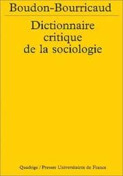 Tapa de Dictionnaire critique de la sociologie