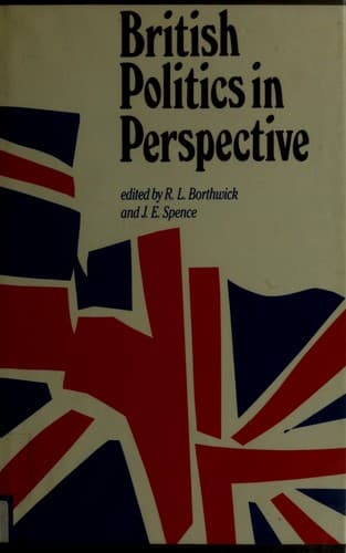 Tapa de British politics in perspective