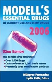 Tapa de Modell's essential drugs in current use and new drugs 2006