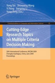 Tapa de Cutting-Edge Research Topics on Multiple Criteria Decision Making