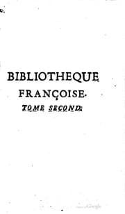 Tapa de Bibliothèque françoise, ou Histoire de la littérature françoise