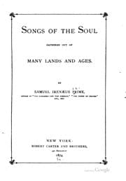 Tapa de Songs of the Soul, Gathered Out of Many Lands and Ages