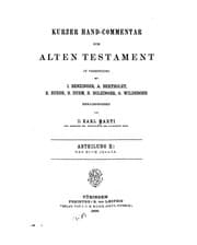 Tapa de Kurzer Hand-commentar zum alten Testament in Verbindung mit I. Bensinger[et Al.]