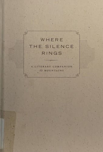 Tapa de Where the silence rings
