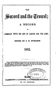 Tapa de The Sword and the Trowel; A Record of Combat with Sin and Of Labour For the Lord