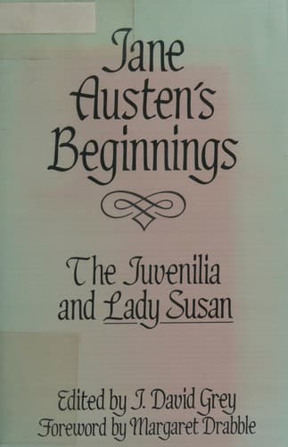 Tapa de Jane Austen's beginnings