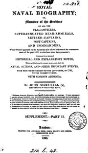 Tapa de Royal naval biography; or, Memoirs of the services of all the flag-officers, superannuated rear ..