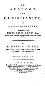Tapa de An Apology for Christianity,: In a Series of Letters, Addressed to Edward Gibbon, Esq., Author ..