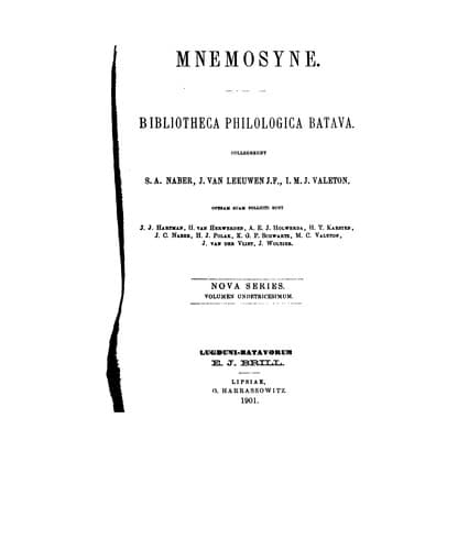 Tapa de Mnemosyne
