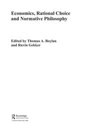Tapa de Economics, rational choice and normative philosophy