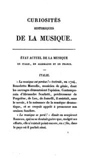 Tapa de Curiosités historiques de la musique