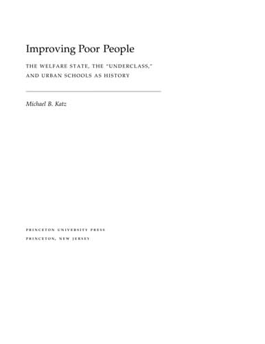 Tapa de Improving poor people