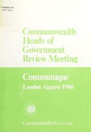 Tapa de Commonwealth Heads of Government Review Meeting