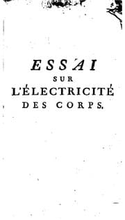 Tapa de Essai sur l'électricité des corps