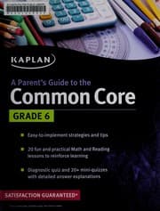 Tapa de A parent's guide to the Common Core