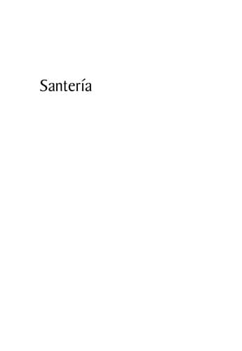 Tapa de Santería
