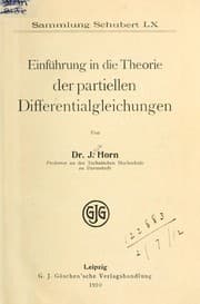 Tapa de Einführung in die Theorie der partiellen Differentialgleichungen