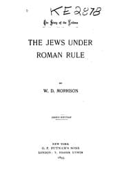 Tapa de The Jews Under Roman Rule