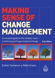 Tapa de Making sense of change management