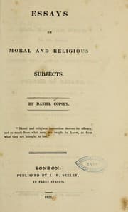 Tapa de Essays on moral and religious subjects