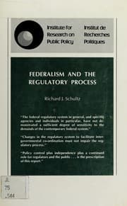 Tapa de Federalism and the regulatory process