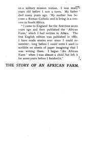 Tapa de The Story of an African Farm: A Novel