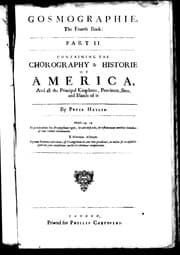 Tapa de Gosmographie [sic], the fourth book