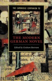 Tapa de The Cambridge companion to the modern German novel