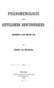 Tapa de Phänomenologie des sittlichen Bewusstseins: Prolegomena zu jeder künftigen Ethik