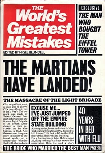 Tapa de The world's greatest mistakes