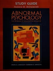 Tapa de DiClementi Study Guide to Abnormal Psychology