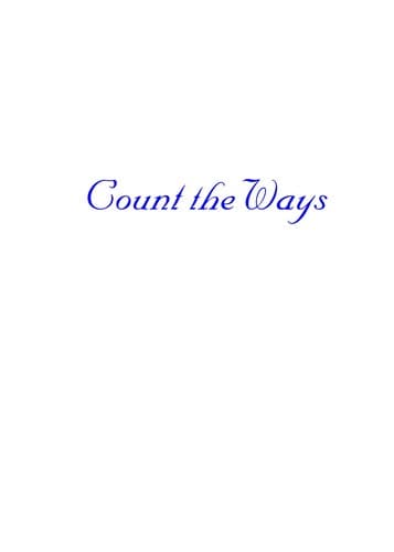 Tapa de Count the Ways