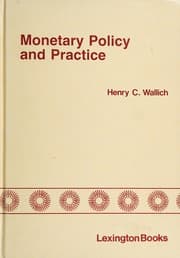 Tapa de Monetary policy and practice